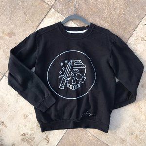 Skull and Dagger Black Sweater